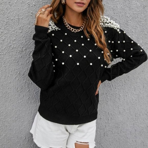 Pearl button detail sweater - Picture 5 of 6